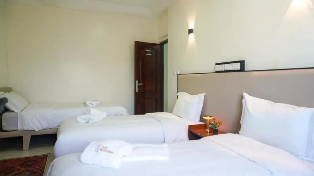 View of the Triple Room at Hotel Moukawama Dakhla