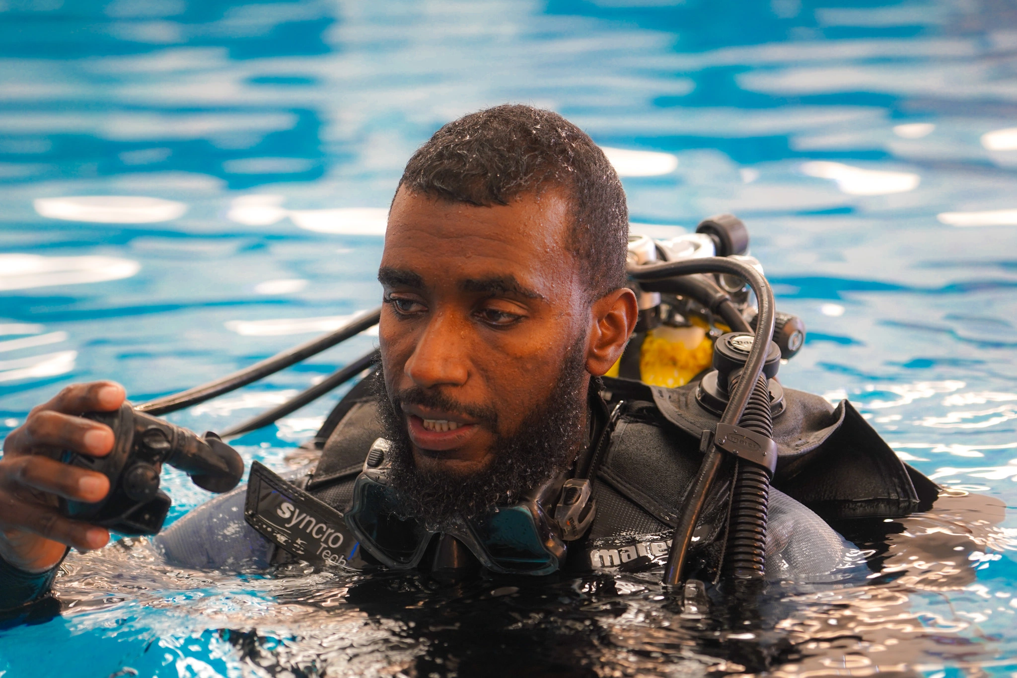 Diver exploring a reef